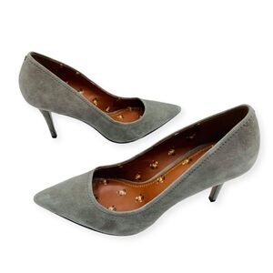 COACH Waverly Suede Leather High Heels Point Toes‎